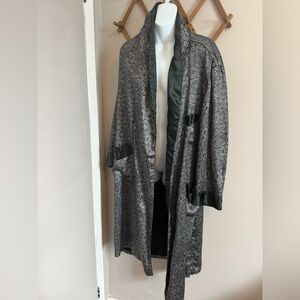 Majestic Vintage Geometric Brocade Smoking Jacket Robe M